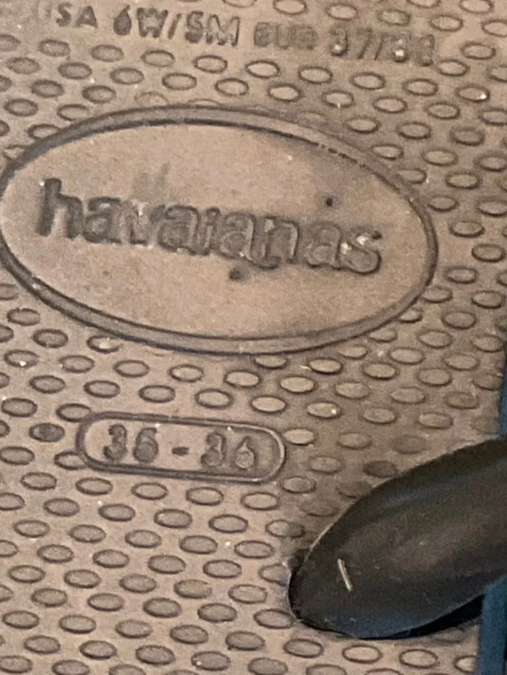 Havaianas Black Flip Flops Size 5-6 (35-36